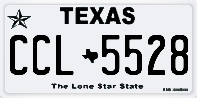 TX license plate CCL5528