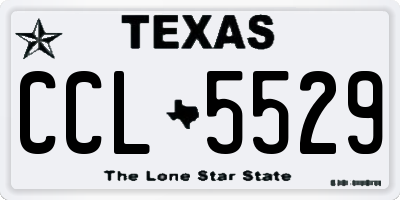 TX license plate CCL5529