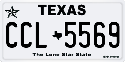 TX license plate CCL5569