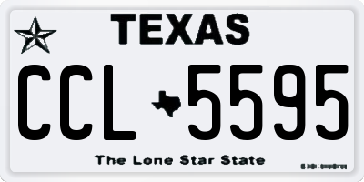 TX license plate CCL5595