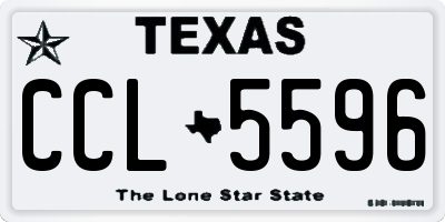 TX license plate CCL5596