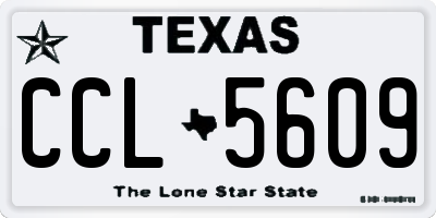 TX license plate CCL5609