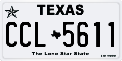 TX license plate CCL5611