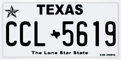 TX license plate CCL5619