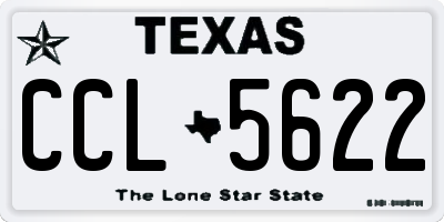 TX license plate CCL5622