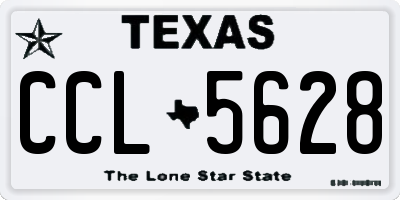 TX license plate CCL5628