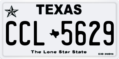 TX license plate CCL5629