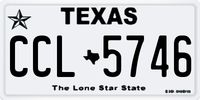 TX license plate CCL5746