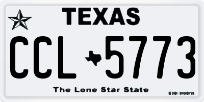 TX license plate CCL5773