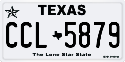TX license plate CCL5879