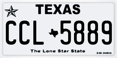 TX license plate CCL5889