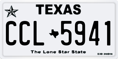 TX license plate CCL5941