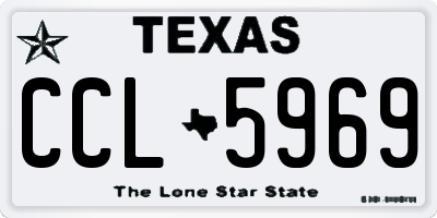 TX license plate CCL5969