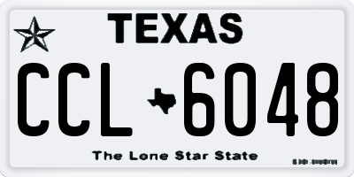 TX license plate CCL6048