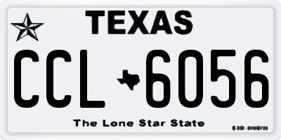 TX license plate CCL6056