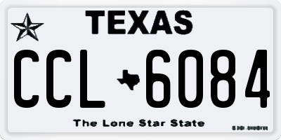 TX license plate CCL6084