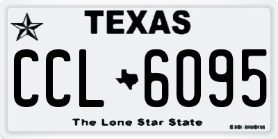 TX license plate CCL6095
