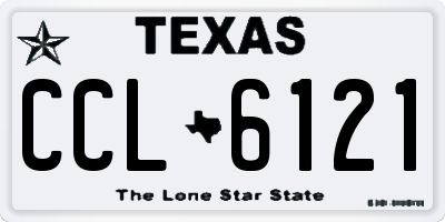 TX license plate CCL6121