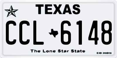 TX license plate CCL6148