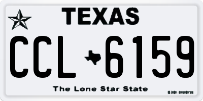 TX license plate CCL6159