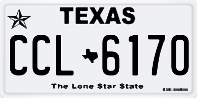 TX license plate CCL6170