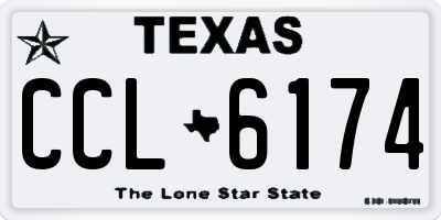 TX license plate CCL6174