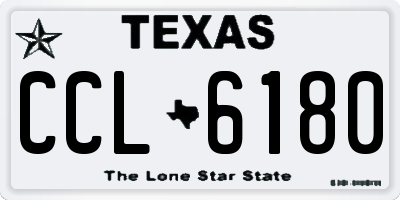 TX license plate CCL6180