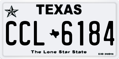 TX license plate CCL6184