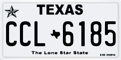 TX license plate CCL6185