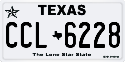 TX license plate CCL6228