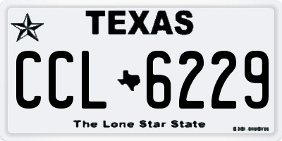 TX license plate CCL6229