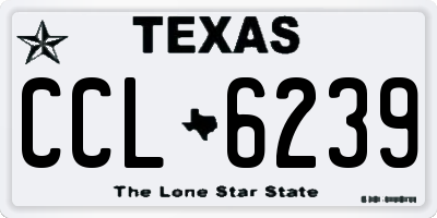 TX license plate CCL6239