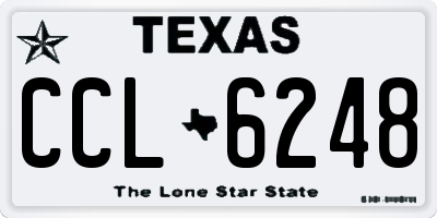 TX license plate CCL6248
