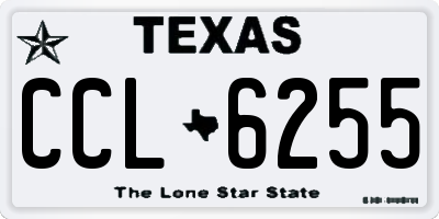 TX license plate CCL6255