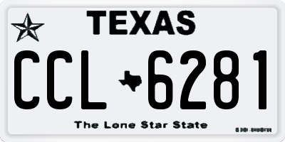 TX license plate CCL6281