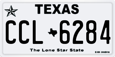 TX license plate CCL6284