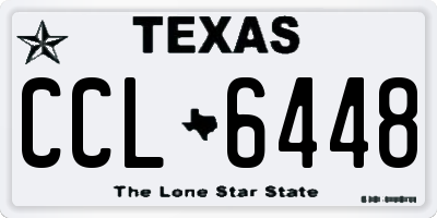 TX license plate CCL6448