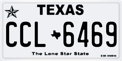 TX license plate CCL6469