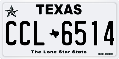 TX license plate CCL6514