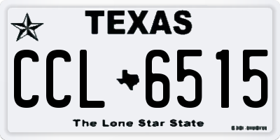 TX license plate CCL6515