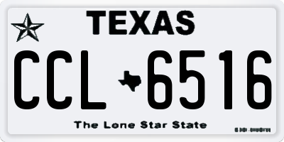 TX license plate CCL6516