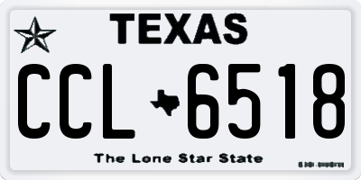 TX license plate CCL6518