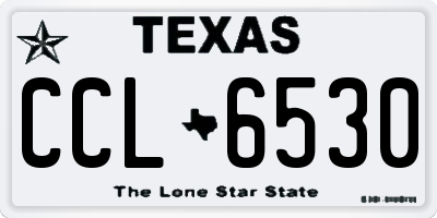 TX license plate CCL6530