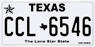 TX license plate CCL6546