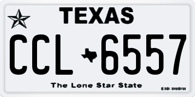 TX license plate CCL6557