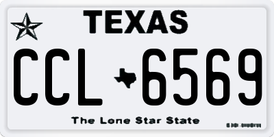 TX license plate CCL6569