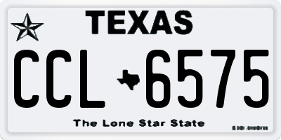 TX license plate CCL6575