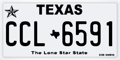 TX license plate CCL6591