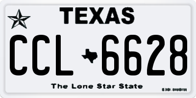 TX license plate CCL6628