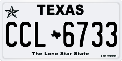 TX license plate CCL6733